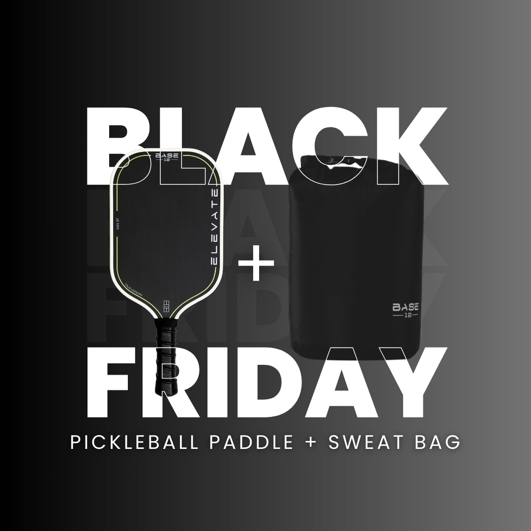 Base 12 Black Friday Bundle: Pickleball Paddle und Sweat Bag Set Rabatt